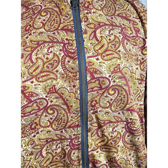 Y2k Embroidered Reversible Paisley Lightweight Jacket - Size M - Picture 3 of 6